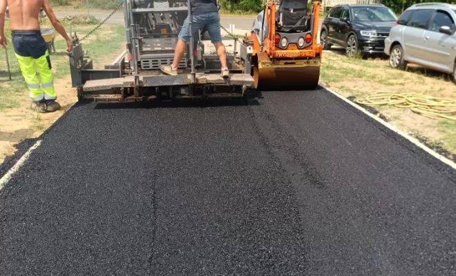 pose d'enrobé à chaud, Peyrehorade, ANG TP SAS